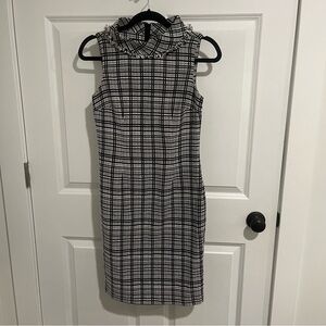 KARL LAGERFELD | Black and White Tweed Dress | Size 2